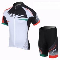 2013 Northwave Radtrikot Kurzarm und Kurz Radhose Kits Weiß Rot Radtrikot Kaufen