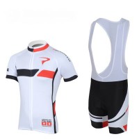 2013 Pinarello Fahrradbekleidung Satz Fahrradtrikot Kurzarm Trikot und Kurz Trägerhose Weiß Radtrikot Kaufen