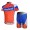 Rabobank Pro Team Radbekleidung Radtrikot Kurzarm und Fahrradhosen Kurz Orange Blau Radtrikot Kaufen