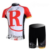 RadioShack Trek Pro Team Radbekleidung Radtrikot Kurzarm und Fahrradhosen Kurz Rot Weiß Radtrikot Kaufen