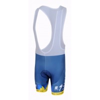 2013 Saxo Bank Tinkoff Pro Team Kurz Trägerhose Blau Gelb Radtrikot Kaufen
