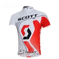 Scott Racing Team Radtrikot Kurzarm Weiß Rot Radtrikot Kaufen