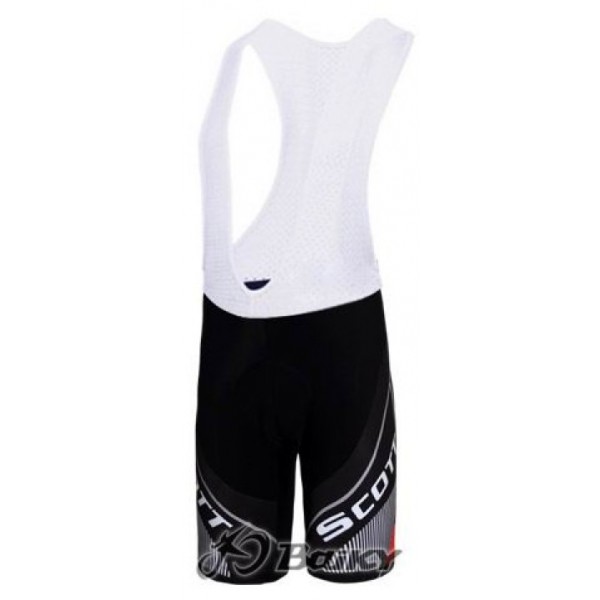 Scott Racing Team Kurz Trägerhose Schwarz Rot Radtrikot Kaufen