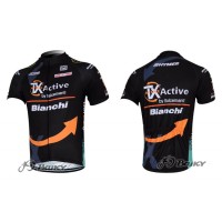 2012 TX active bianchi Pro Team Radtrikot Kurzarm Schwarz Radtrikot Kaufen