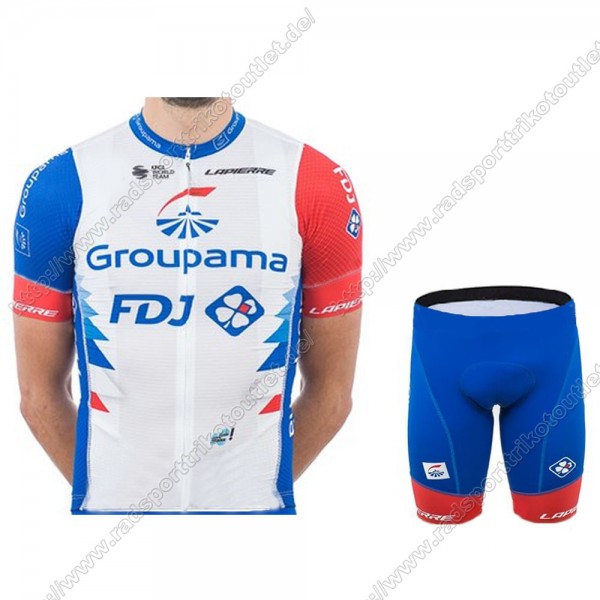 Profiteams Groupama Fdj 2021 Fahrradbekleidung Satz Radtrikot Kurzarm+Radho Radtrikot Kaufen