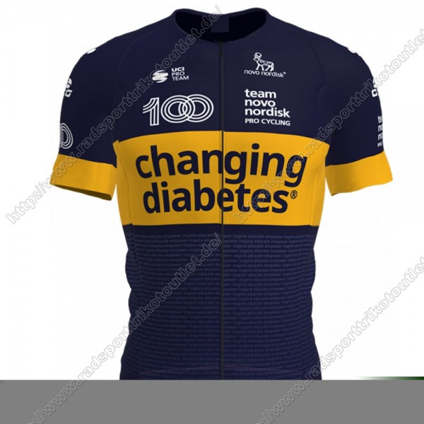 Profiteams Novo Nordisk 2021 Fahrradbekleidung Trikot Kurz Radtrikot QZLSW Radtrikot Kaufen