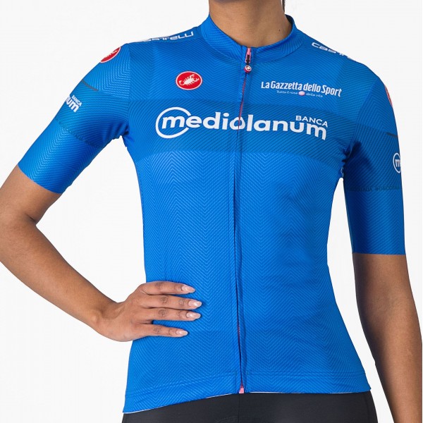 Damen Blaues Trikot Damen Giro d'Italia 2024 Competizione Radtrikot Kaufen