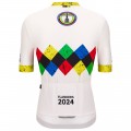 Herren Santini UCI Gravel Weltmeisterschaft trikot Flandern 2024-Weiss Radtrikot Kaufen
