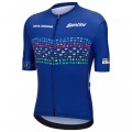 Herren Zurich 2024 Santini UCI Masters Weltmeister trikot-Blau Radtrikot Kaufen