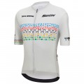 Herren Zurich 2024 Santini UCI Masters Weltmeister trikot-Grau Radtrikot Kaufen