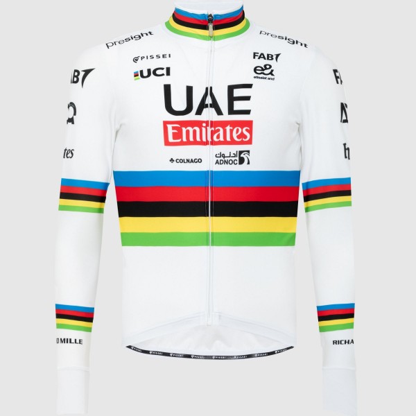 Herren Team UAE 2024 Pissei langarmtrikot-Weltmeister Radtrikot Kaufen