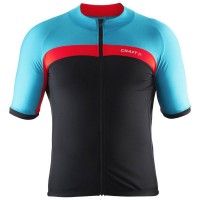 Herren Craft Velo Trikot-Schwarz Rot Blau Radtrikot Kaufen