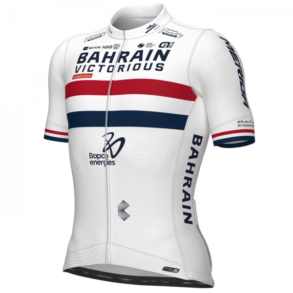 Herren Ale Bahrain Victorious 2024 PRS Trikot-Champion Großbritannien Radtrikot Kaufen