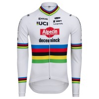 Herren Alpecin Deceuninck 2024 lang arm trikot-WC Radtrikot Kaufen