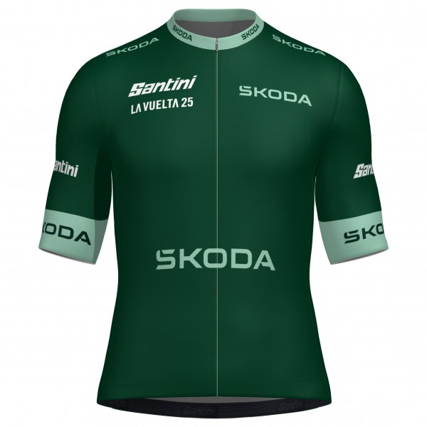 Herren Santini Vuelta Espana 2025 grun trikot Radtrikot Kaufen