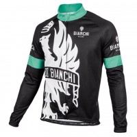 2016 Bianchi Milano Sorisole Schwarz-Grün Radtrikot Langarm Radtrikot Kaufen