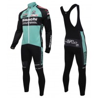 2016 Bianchi MTB Grün Fahrradbekleidung Satz Radtrikot Langarm+Lang Trägerhose Radtrikot Kaufen
