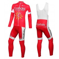 2016 Cofidis Team Fahrradbekleidung Satz Radtrikot Langarm+Lang Trägerhose Radtrikot Kaufen
