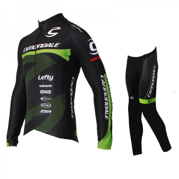 2016 Cannondale Pro Fahrradbekleidung Radtrikot Satz Langarm und Lange Fahrradhose Radtrikot Kaufen