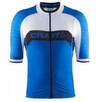 2016 CRAFT Gran Fondo Radtrikot Kurzarm blau Weiß Radtrikot Kaufen