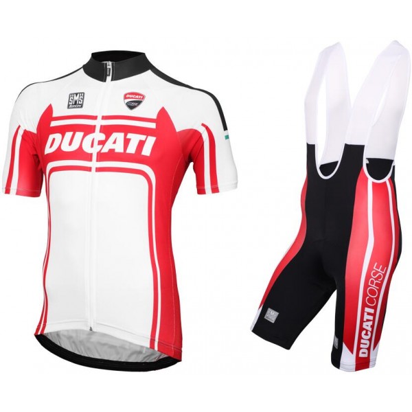 2016 DUCATI ITALIAN PASSION LINE Fahrradbekleidung Satz Fahrradtrikot Kurzarm Trikot und Kurz Trägerhose Radtrikot Kaufen