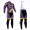 2016 Direct Energie purple Fahrradbekleidung Radtrikot Satz Langarm und Lange Trägerhose Radtrikot Kaufen