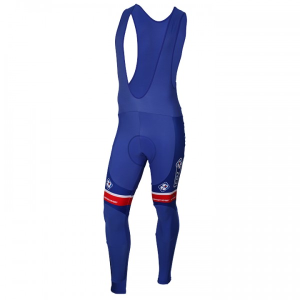 2016 Team FDJ Lange Trägerhose Blau Radtrikot Kaufen