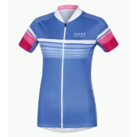 2016 GORE Radtrikot Kurzarm Damen Element Speedy blau rose Fuchsie Radtrikot Kaufen
