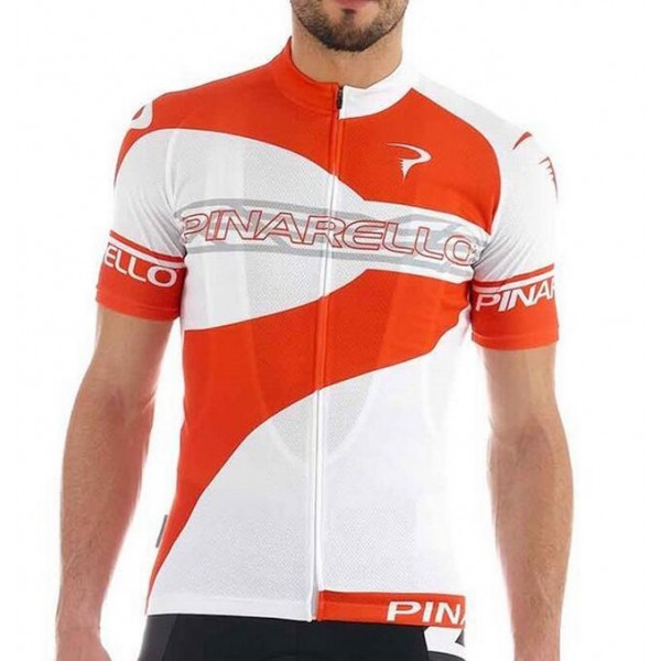 2016 Pinarello Fahrradbekleidung Kurzarm Radtrikot Weiß rot Radtrikot Kaufen