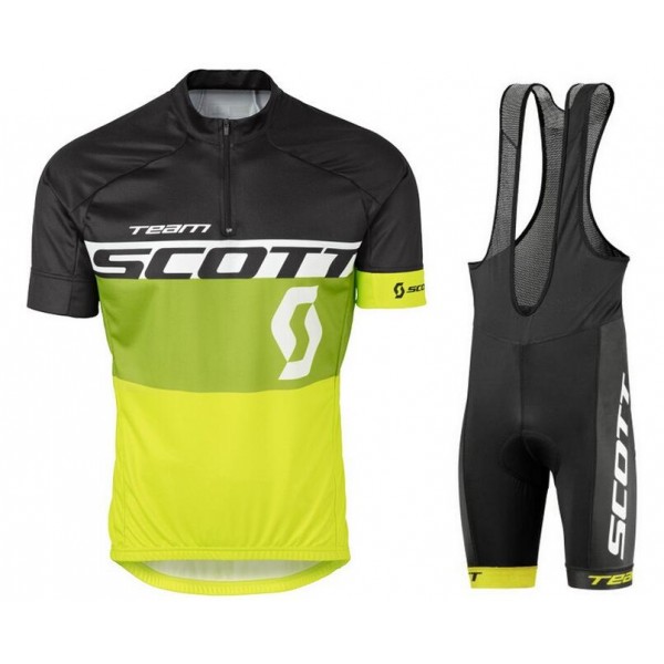 2016 Scott schwarz Grün gelb Fahrradbekleidung Satz Fahrradtrikot Kurzarm Trikot und Kurz Trägerhose Radtrikot Kaufen 2016 Scott schwarz Grün gelb Fahrradbekleidung Satz Fahrradtrikot Kurzarm Trikot und Kurz Trägerhose Radtrikot Kaufen