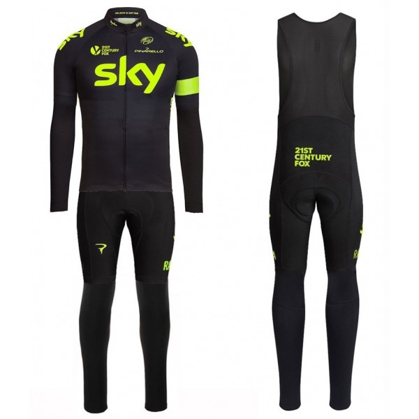 2016 Sky Team Fluo Ausgabe Fahrradbekleidung Satz Radtrikot Langarm+Lang Trägerhose Radtrikot Kaufen 2016 Sky Team Fluo Ausgabe Fahrradbekleidung Satz Radtrikot Langarm+Lang Trägerhose Radtrikot Kaufen