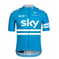 2016 SKY Blau Radtrikot Kurzarm Radtrikot Kaufen