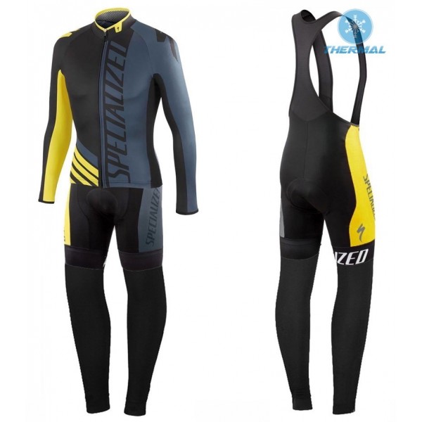 2016 Specialized Pro Team SZK Schwarz-Grau-Gelb thermisch Fahrradbekleidung Satz Radtrikot Langarm+Lang Trägerhose Radtrikot Kaufen 2016 Specialized Pro Team SZK Schwarz-Grau-Gelb thermisch Fahrradbekleidung Satz Radtrikot Langarm+Lang Trägerhose Radtrikot Kaufen