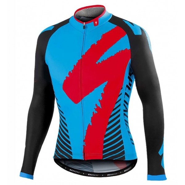 2016 Specialized Team LS Schwarz-Blau Radtrikot Langarm Radtrikot Kaufen 2016 Specialized Team LS Schwarz-Blau Radtrikot Langarm Radtrikot Kaufen