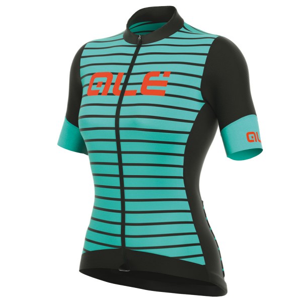 2017 Damen Ale R-EV1 Marina Radtrikot Kurzarm Schwarz Light Blau Radtrikot Kaufen
