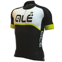 2017 Ale Graphics Excel Veloce Radtrikot Kurzarm Schwarz Gelb Fluo Radtrikot Kaufen