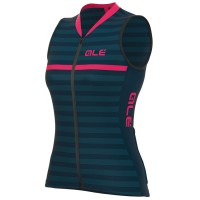 2017 Damen ärmelloses Trikot S/M Ale Excel Surf-Blau Pink Radtrikot Kaufen