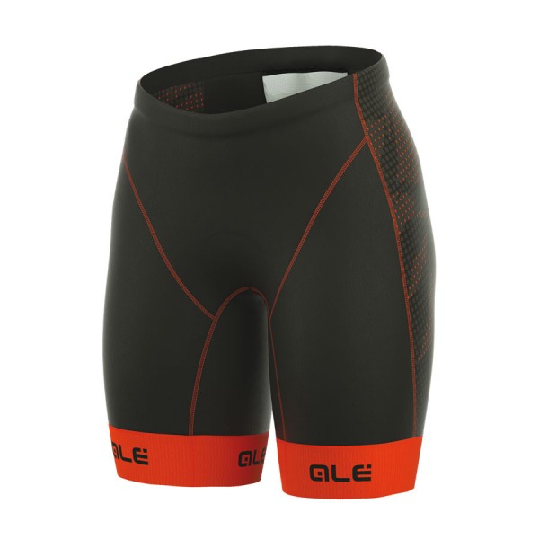 2017 Damen Ale Tri Record Kurz Radhose Schwarz Orange Radtrikot Kaufen