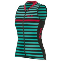 2017 Damen ärmelloses Trikot S/M Ale Excel Surf-Schwarz Light Blau Radtrikot Kaufen