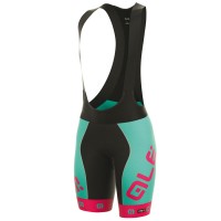 2017 Damen Ale PRR Arcobaleno Kurz Trägerhose Blau Pink Fluo Radtrikot Kaufen