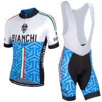 Bianchi Milano 2017 Fahrradbekleidung Satz Radtrikot Kurzarm+Kurz Trägerhose A7 Radtrikot Kaufen