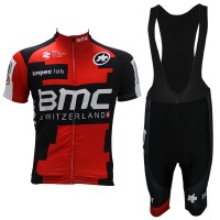 2017 BMC Racing Fahrradbekleidung Satz Radtrikot Kurzarm+Kurz Trägerhose Outlet Radtrikot Kaufen