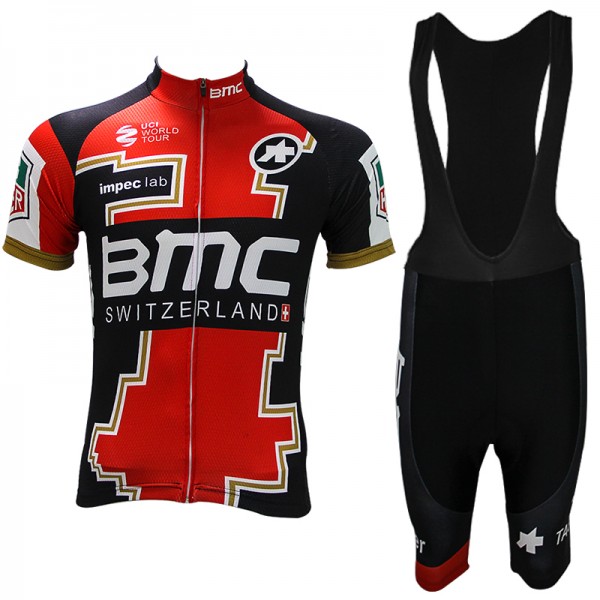 2017 BMC Racing Fahrradbekleidung Satz Radtrikot Kurzarm+Kurz Trägerhose Radtrikot Kaufen