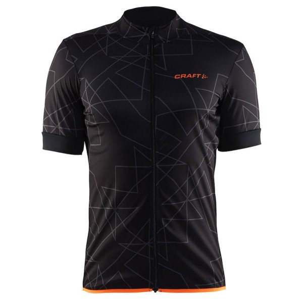 Craft Reel Graphic Axeon 2017 Radtrikot Kurzarm Schwarz Orange Radtrikot Kaufen