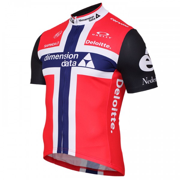DIMENSION DATA 2017 Norwegian Champion Radtrikot Kurzarm Radtrikot Kaufen