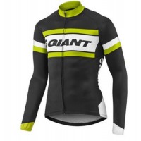2017 Giant Gelb Schwarz Radtrikot Langarm Radtrikot Kaufen