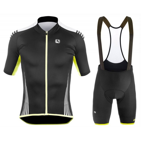 2017 Giordana Sahara Schwarz Fahrradbekleidung Satz Radtrikot Kurzarm+Kurz Trägerhose Radtrikot Kaufen
