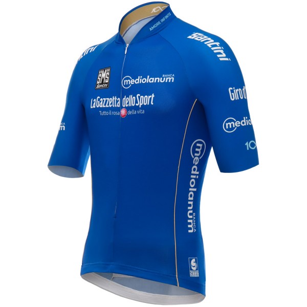 Giro d'Italia 2017 Blau Radtrikot Kurzarm Radtrikot Kaufen