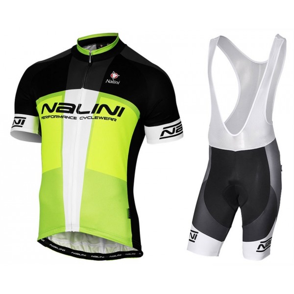 2017 Nalini PRO Artico Schwarz-Vert Fahrradbekleidung Satz Radtrikot Kurzarm+Kurz Trägerhose Radtrikot Kaufen