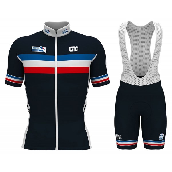 2017 France National Team Fahrradbekleidung Satz Radtrikot Kurzarm+Kurz Trägerhose Radtrikot Kaufen
